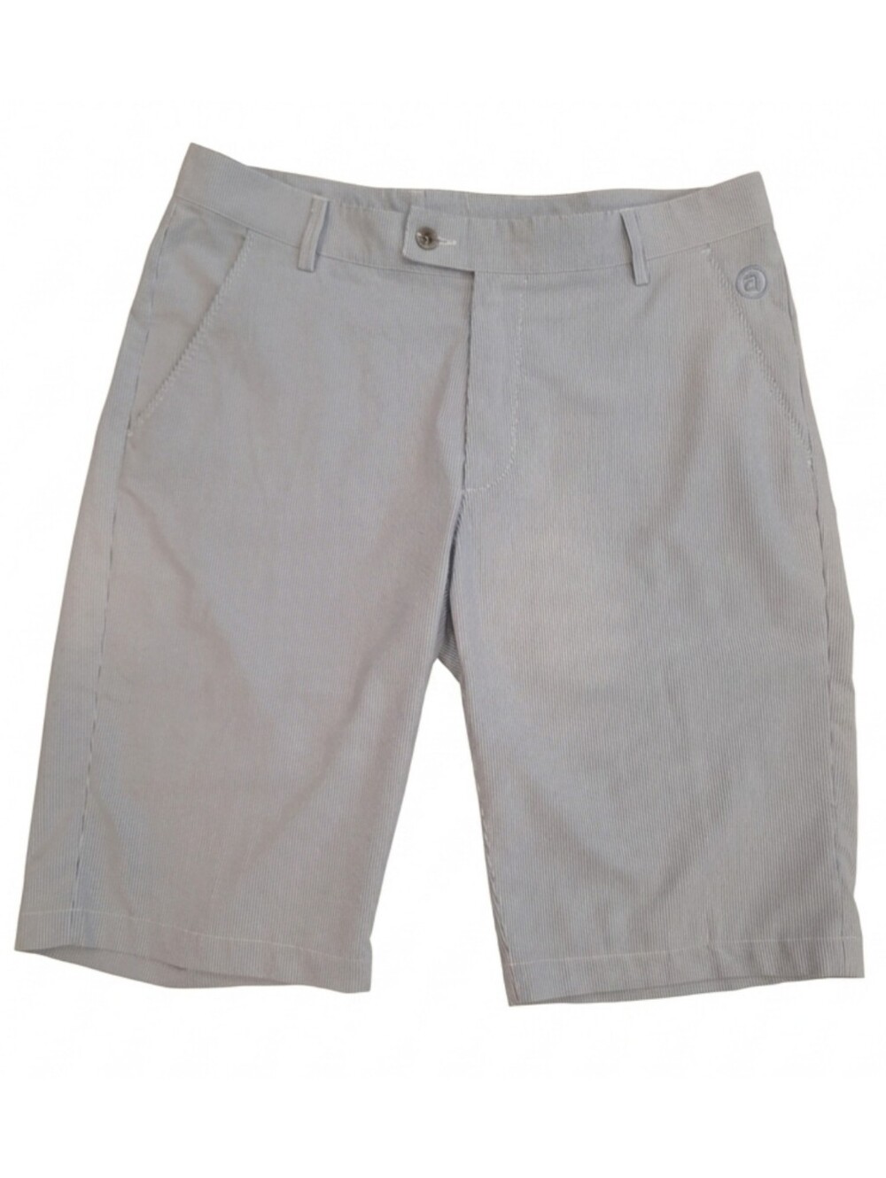 Abacus Bermuda Golf Shorts Striped Chambray Premium Activewear Mens Size 36